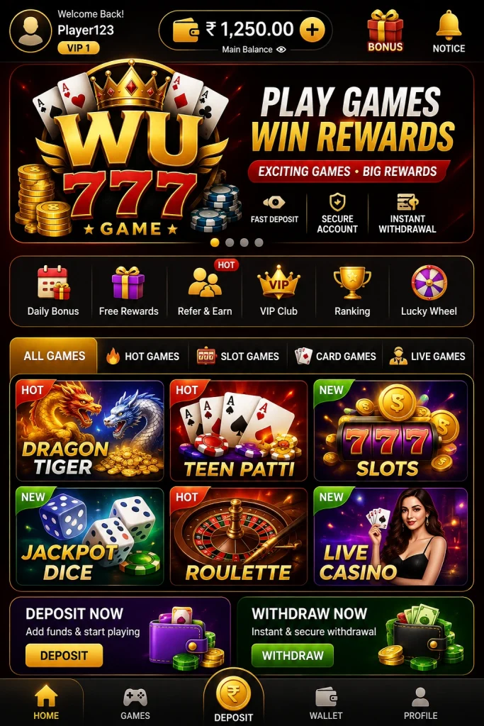 WU777 Game Home Page